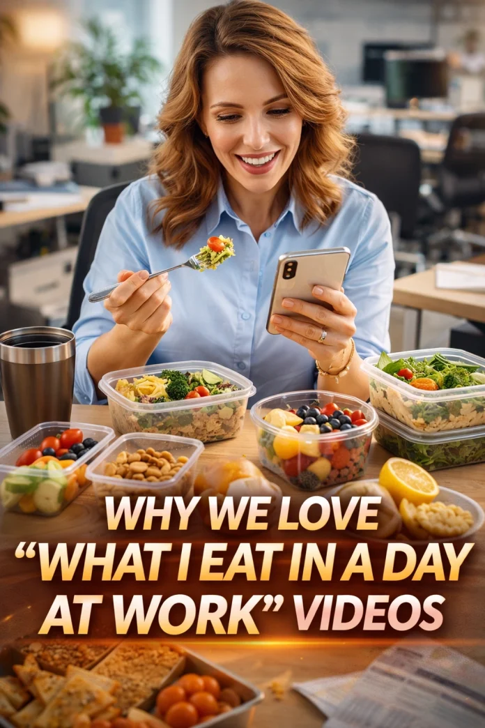 Why you can't stop watching 'what I eat in a day at work' videos